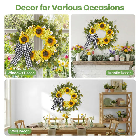 Worthyeah wreath suitable for indoor and covered outdoor spaces.