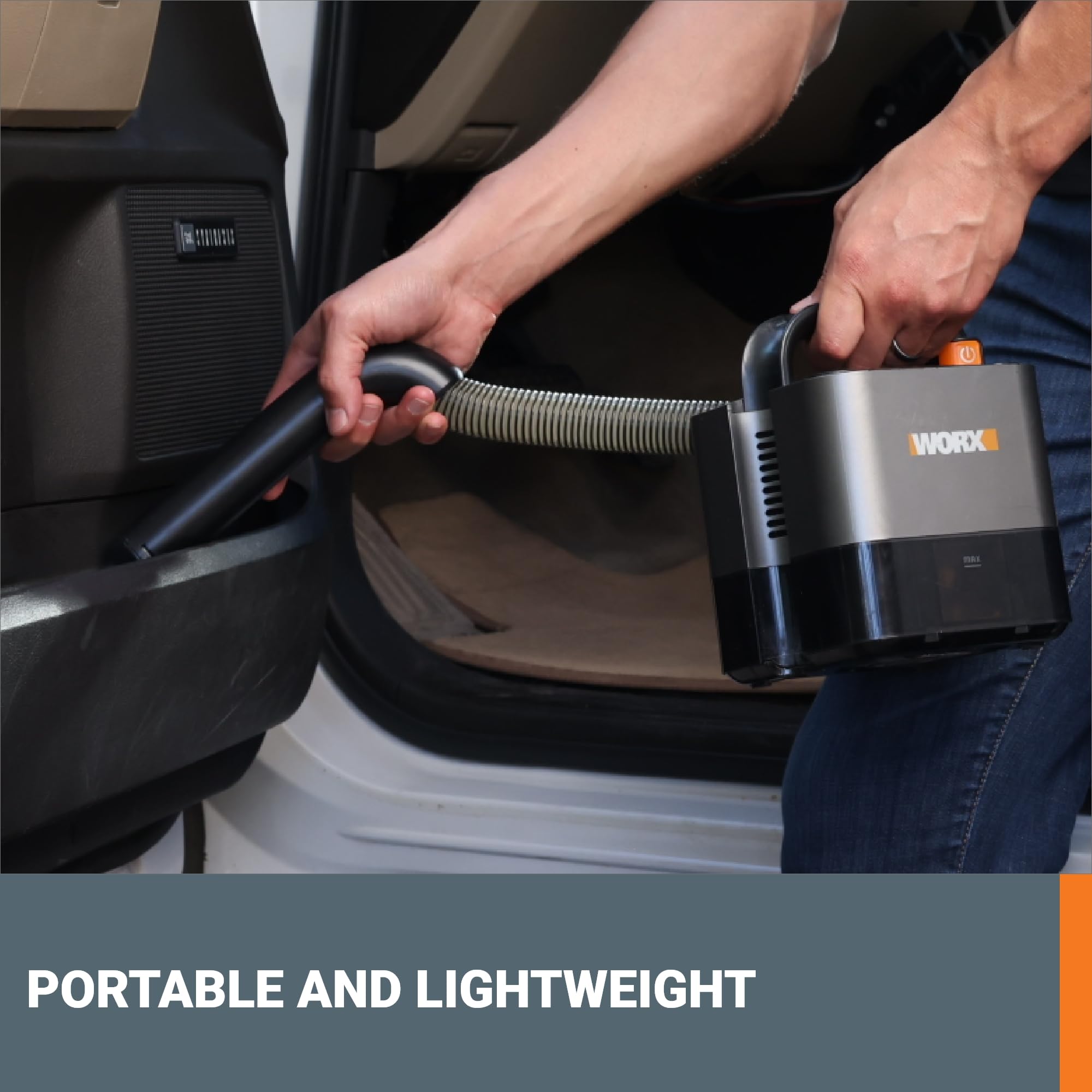 WORX WX030L two-speed settings for light debris or deeper messes.