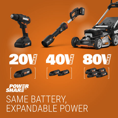WORX WX030L cordless design ideal for car and office spot-cleaning.