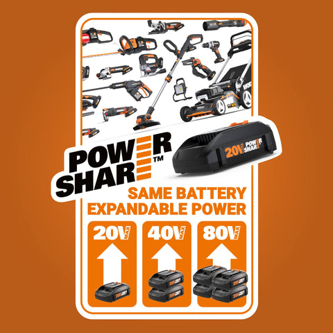 WORX WX030L washable HEPA filter helps keep air cleaner during cleaning.