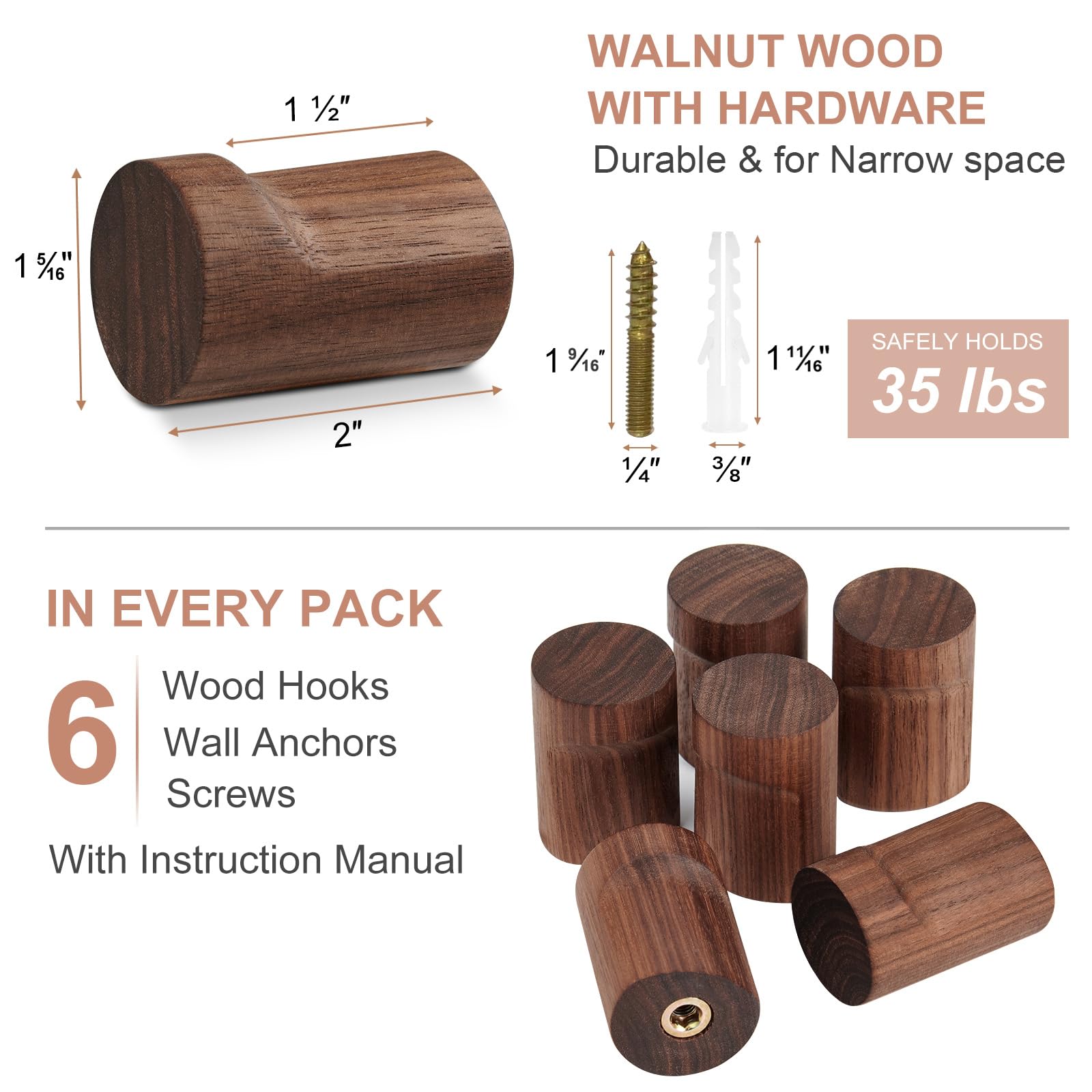 WOVRAN hook notch design secures items neatly.
