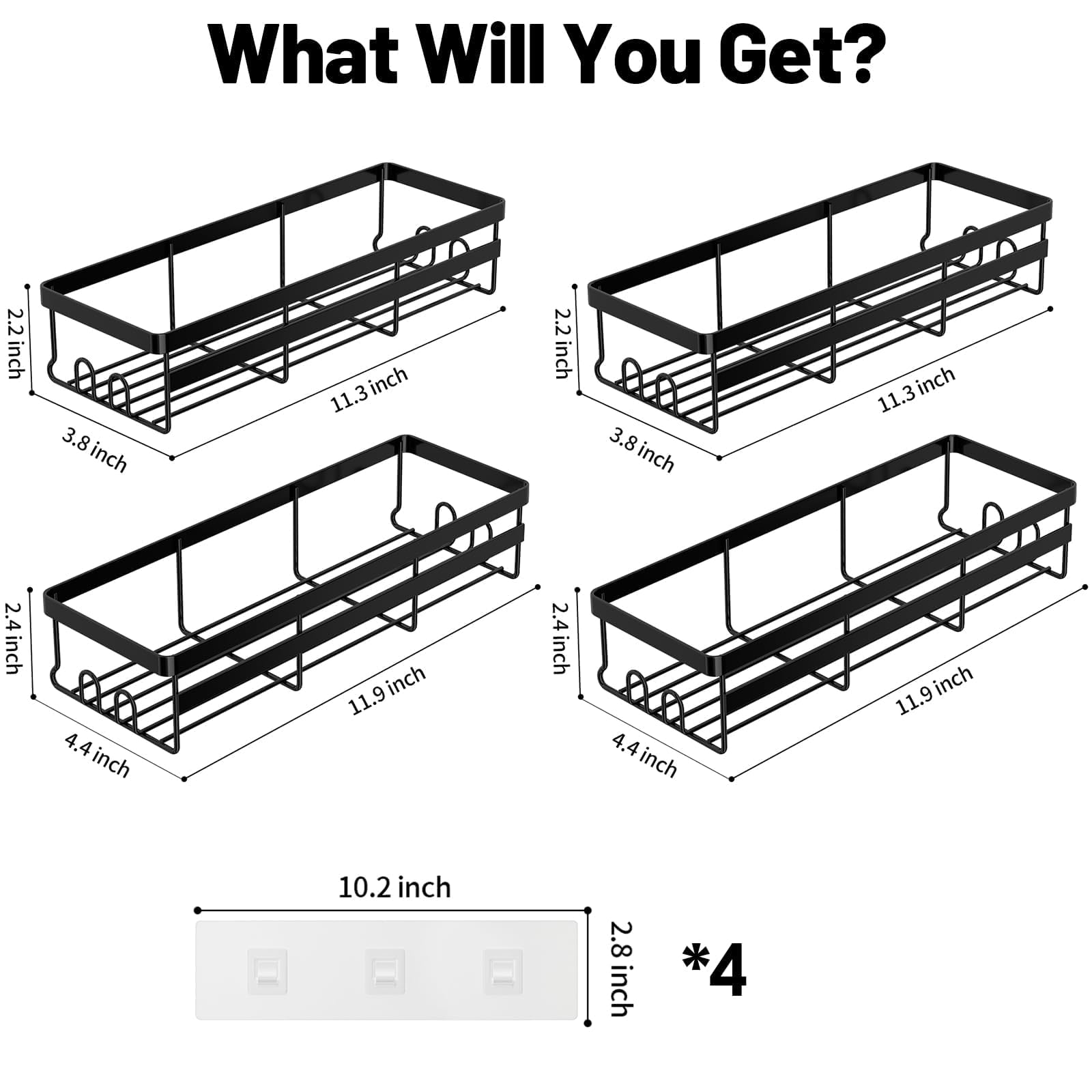 WOWBOX adhesive stickers image illustrating easy no-drill setup
