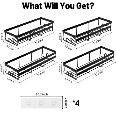WOWBOX adhesive stickers image illustrating easy no-drill setup