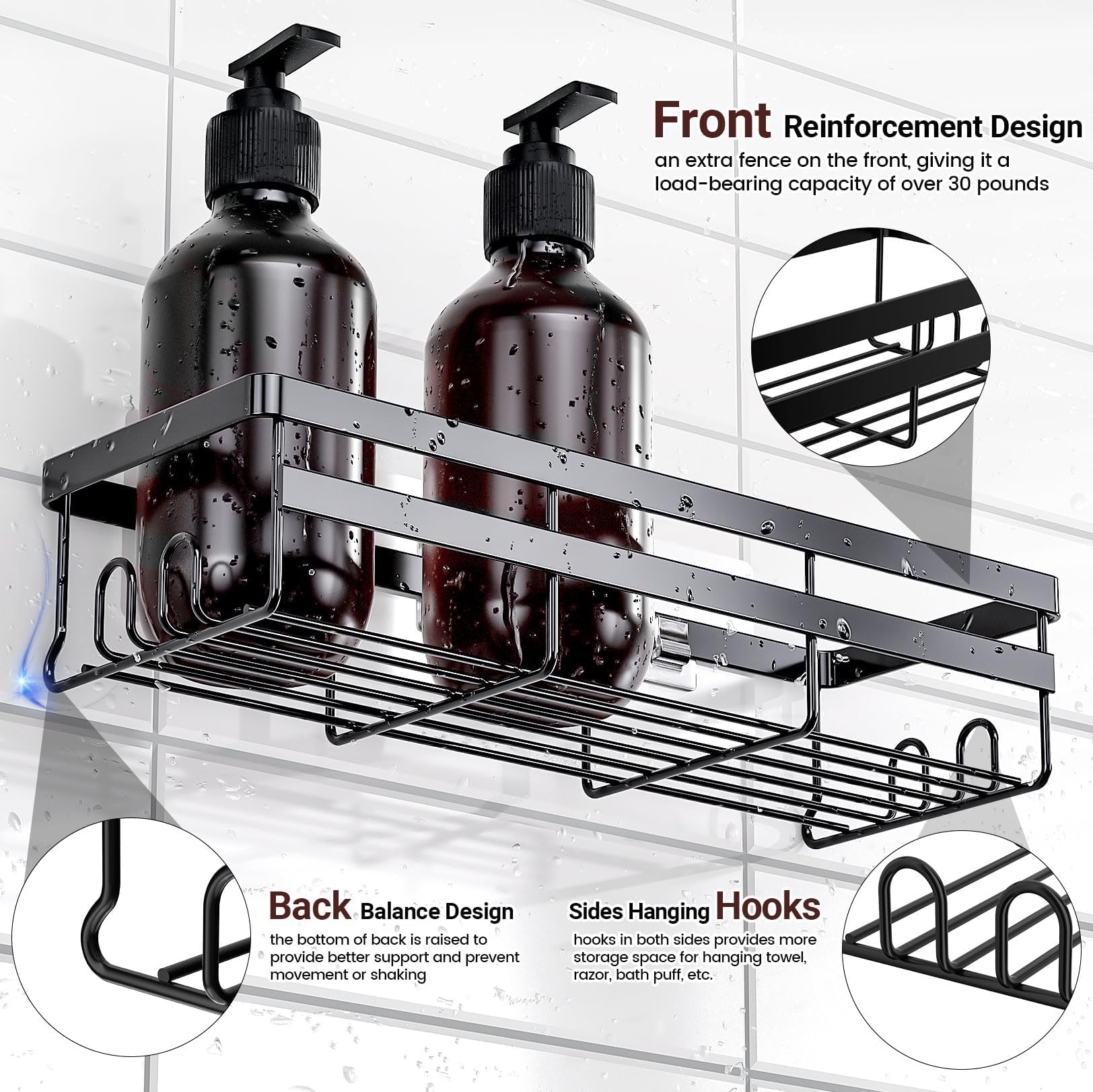 WOWBOX stainless steel frame with front fence for stronger storage