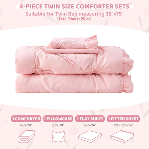 Wowelife pillowcase embroidery highlights delicate pink details for bedtime charm.