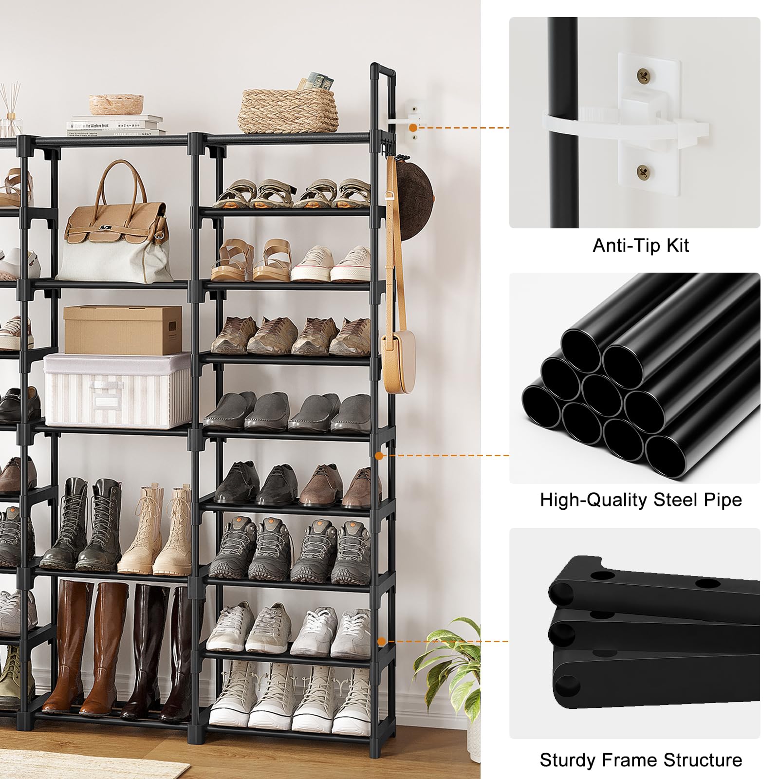 WOWLIVE customizable layout can be split into two racks for versatile use