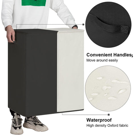 WOWLIVE 600D Oxford fabric keeps the basket durable and upright.