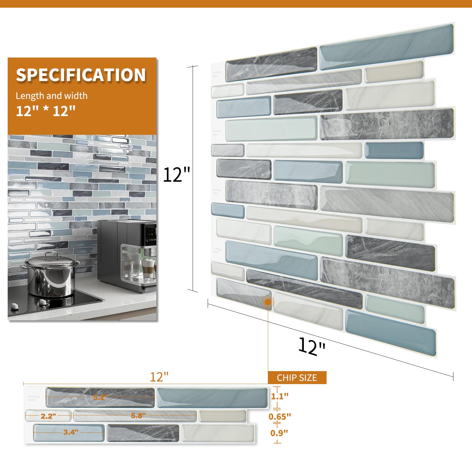 WOWSTAR tile surface remains color-stable and easy to wipe clean.
