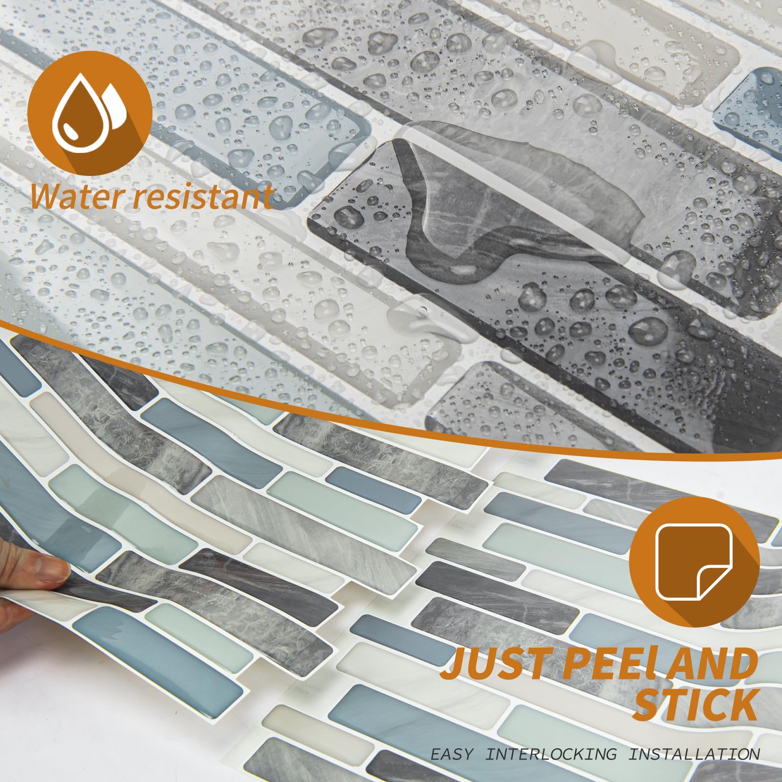 WOWSTAR tile offers heat and water resistance for kitchens and baths.