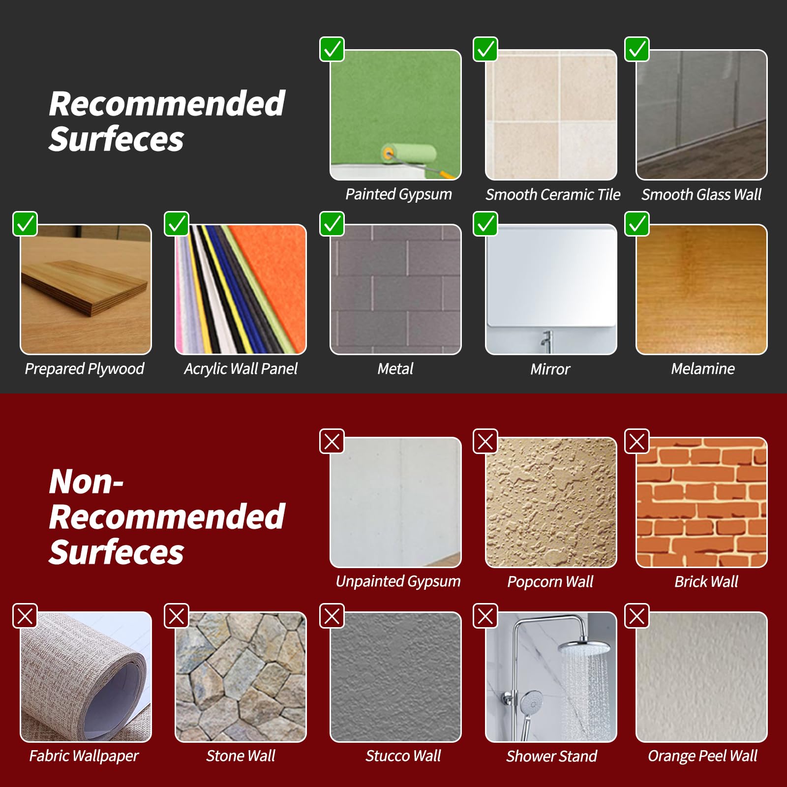 WOWSTAR versatile tiles for kitchen, bathroom, and rental spaces.