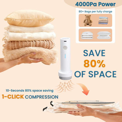 Wowtron vacuum bags airtight seal protect clothes from moisture and odors