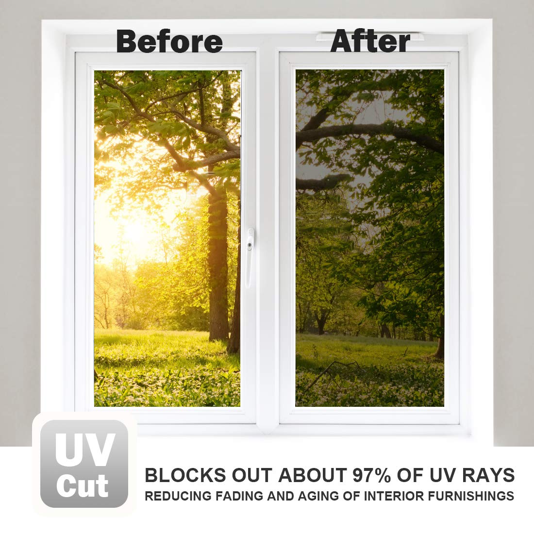 WPCTEV 6 mil window film with anti-scratch surface for durability.