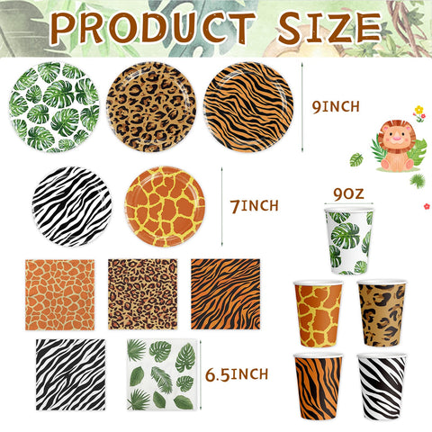 WPDiscZ jungle cups with durable prints for kid-friendly beverages