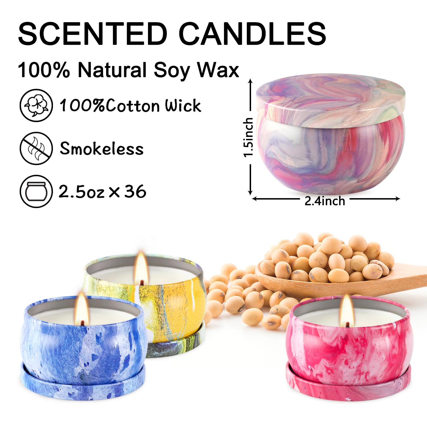 WPONSZU lavender and vanilla aromas offering gentle relaxation