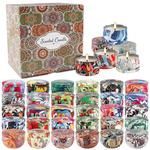 WPONSZU soy wax jars delivering clean burn and long-lasting aroma