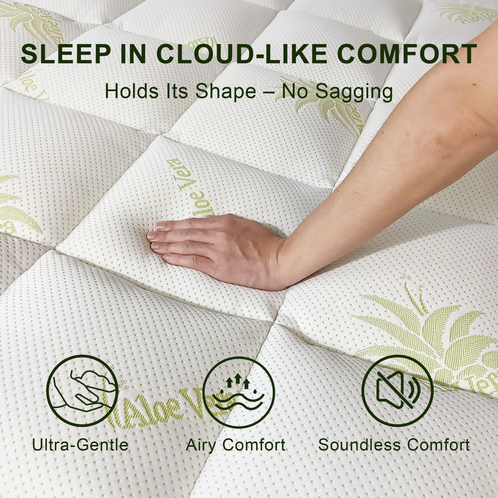 WQSPRING Aloe Vera bamboo fabric for cooling, breathable comfort