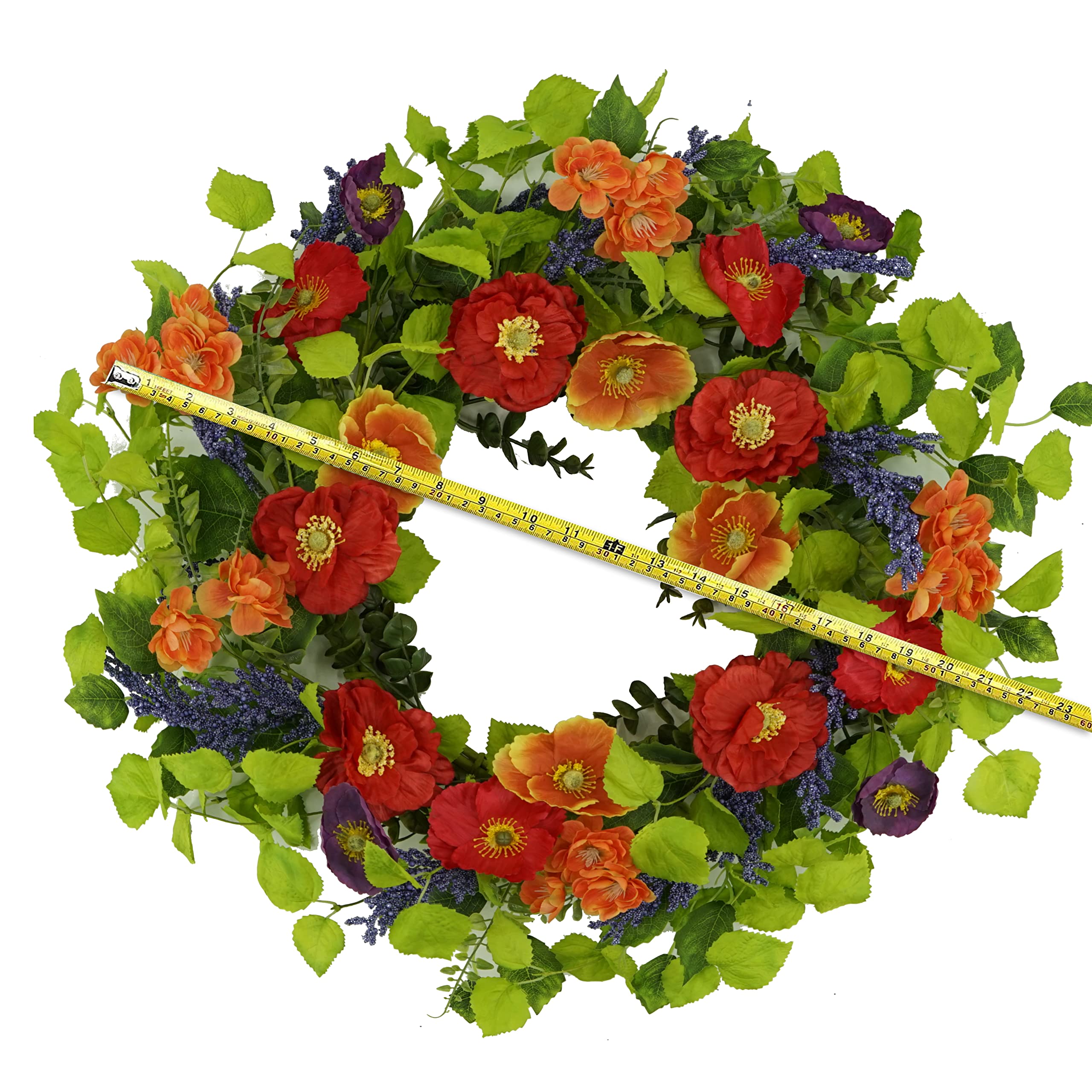 WreathDream 22-inch diameter serves as a bold seasonal accent
