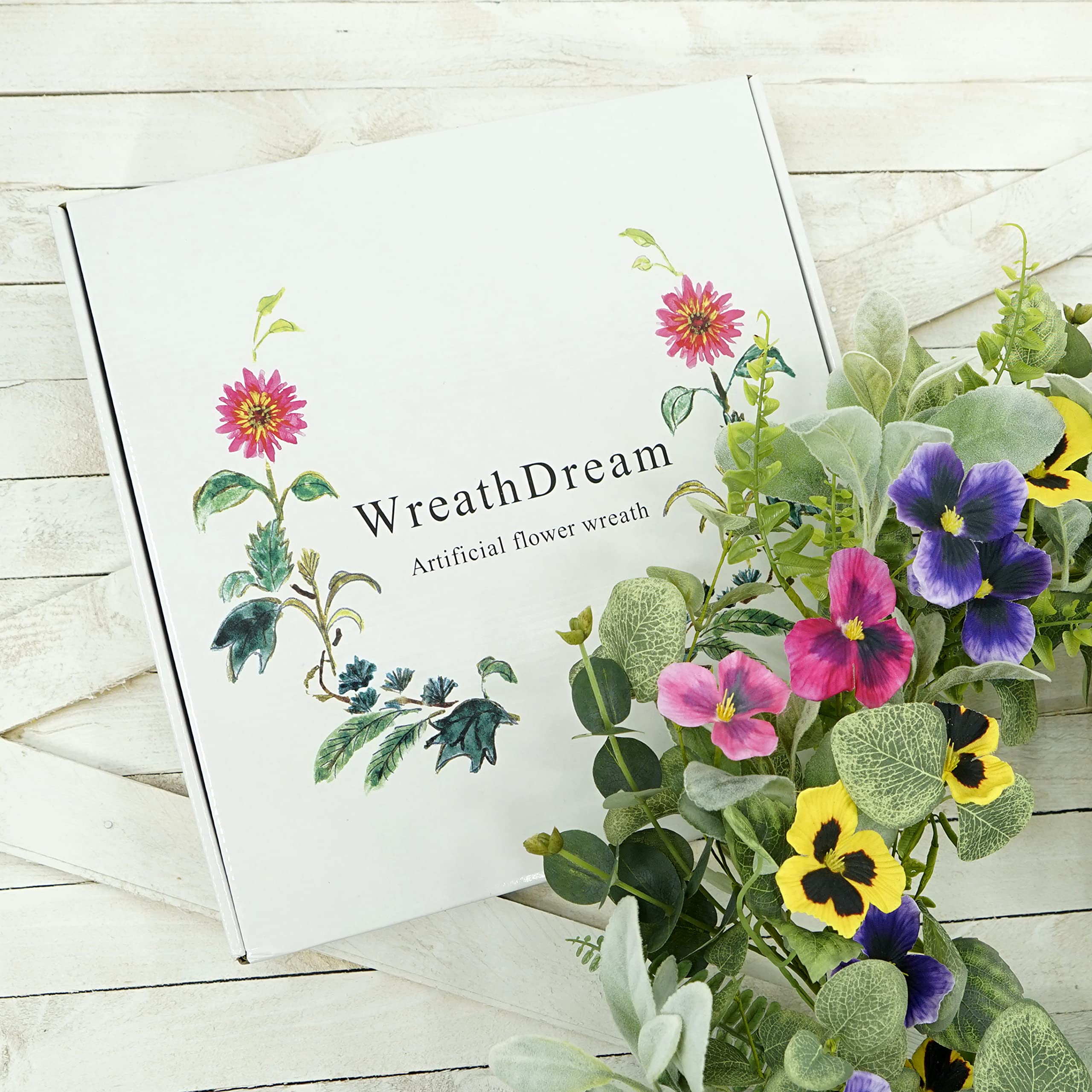 WreathDream fern branches wreath provides farmhouse style accents for living spaces