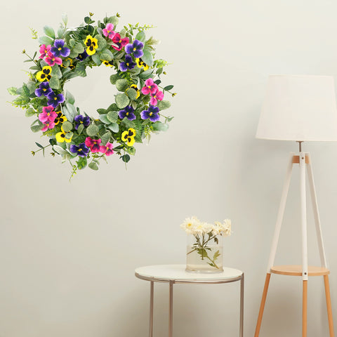 WreathDream flocked lamb ear leaves wreath adds lifelike texture to indoor walls