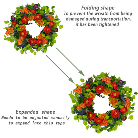 WreathDream front-door wedding decor option for ceremonies