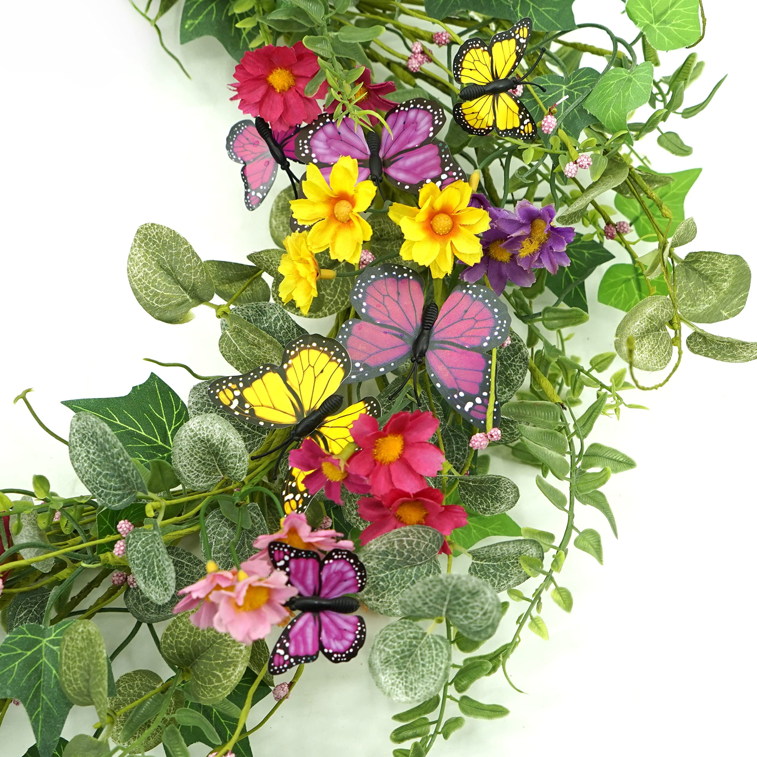 WreathDream 20-inch front-door wreath fits standard entryways.