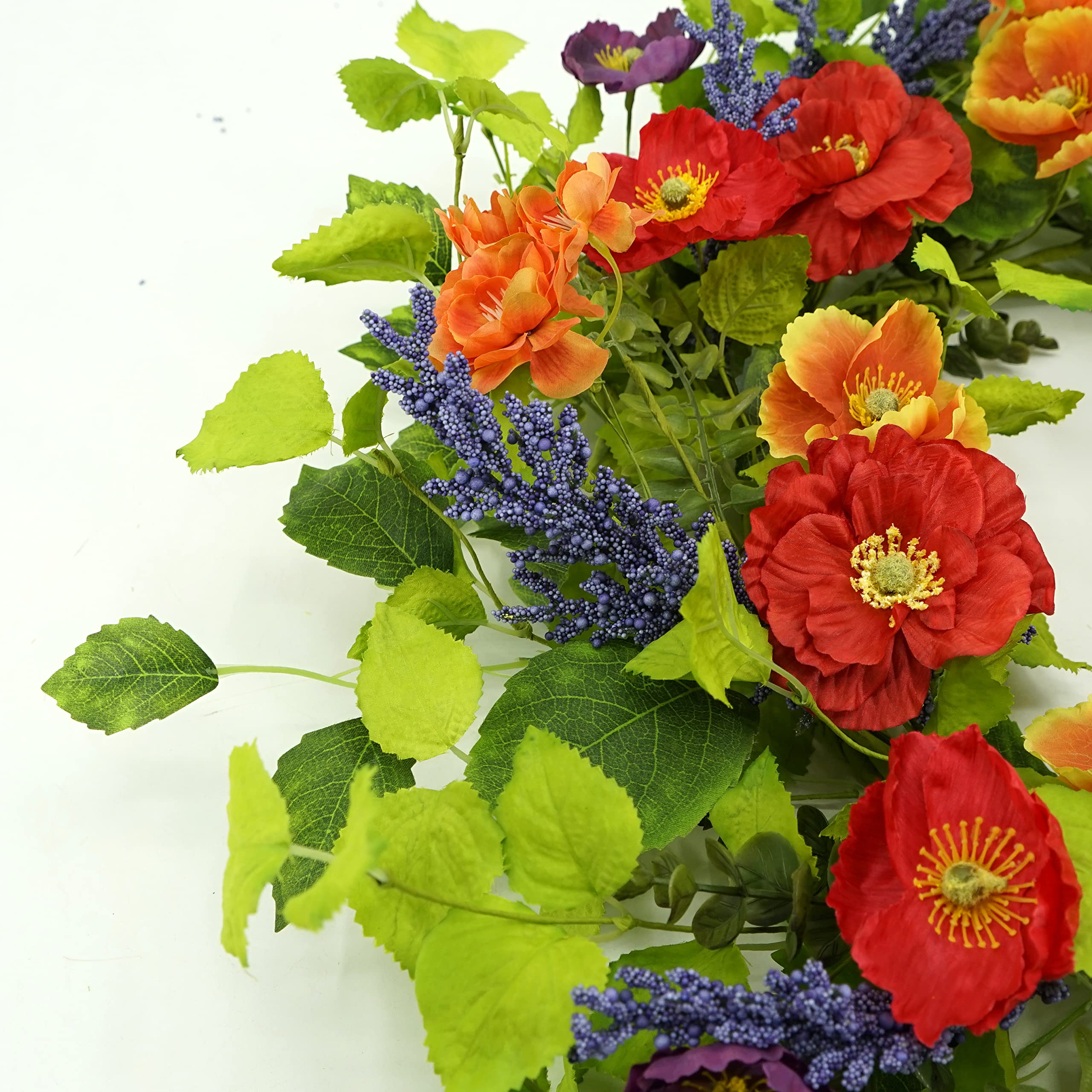 WreathDream green-leaves full-circle frame provides lush backdrop