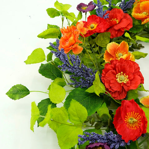 WreathDream green-leaves full-circle frame provides lush backdrop
