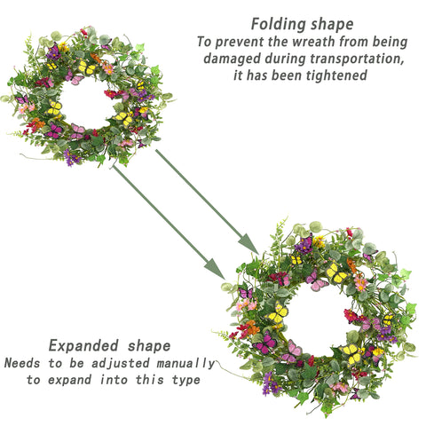 WreathDream indoor-outdoor wreath adapts to farmhouse style.