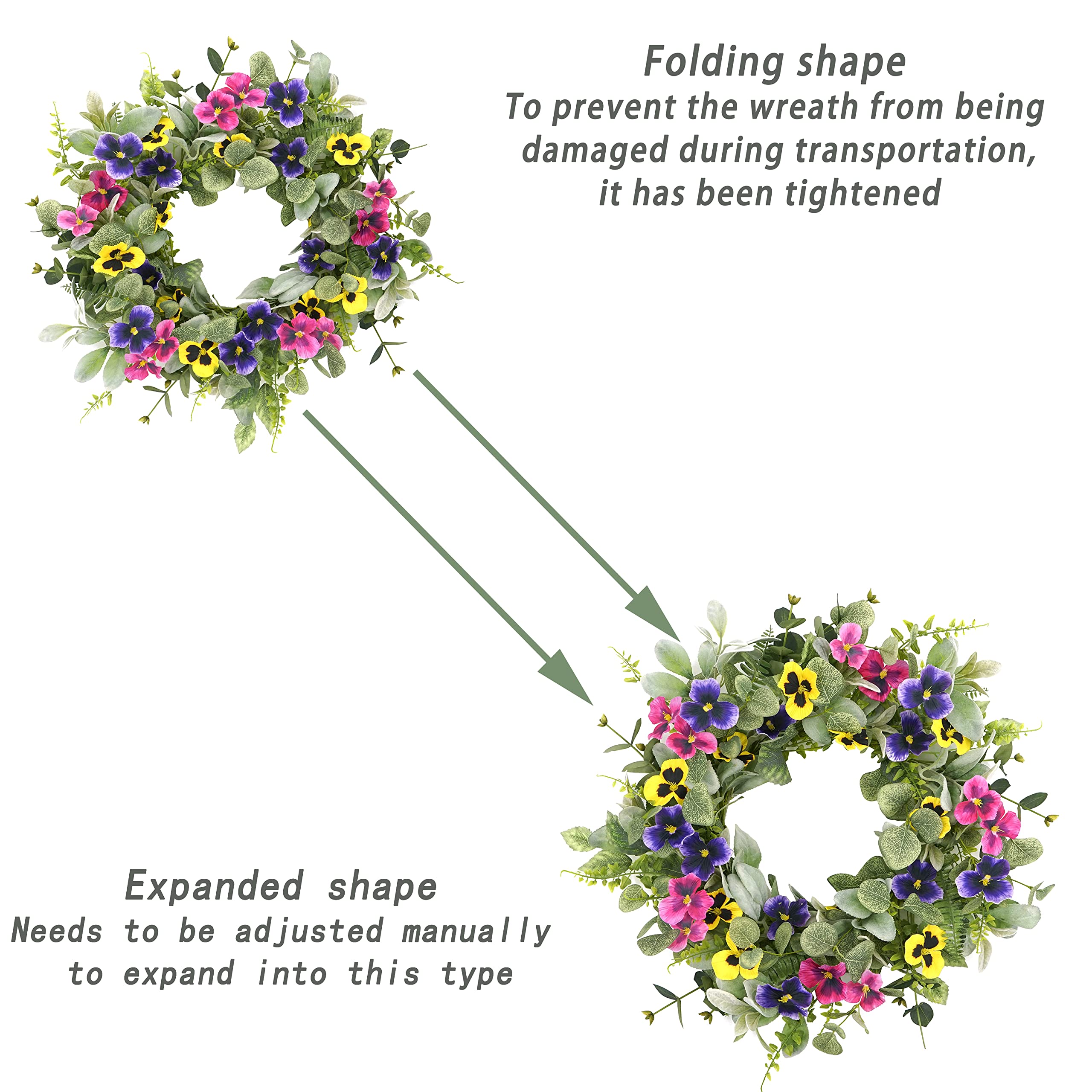 WreathDream wedding and event decor wreath brings subtle elegance to venues