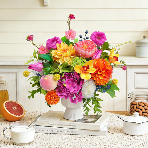 WreathQueen silk blooms resist watering, perfect for low-maintenance decor.