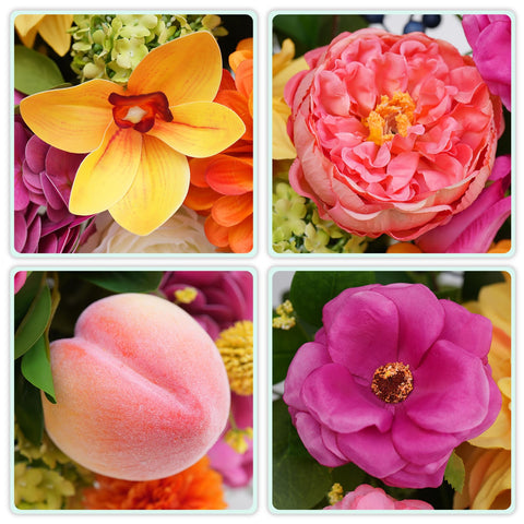WreathQueen adjustable stems allow easy styling for coffee table or office desk.
