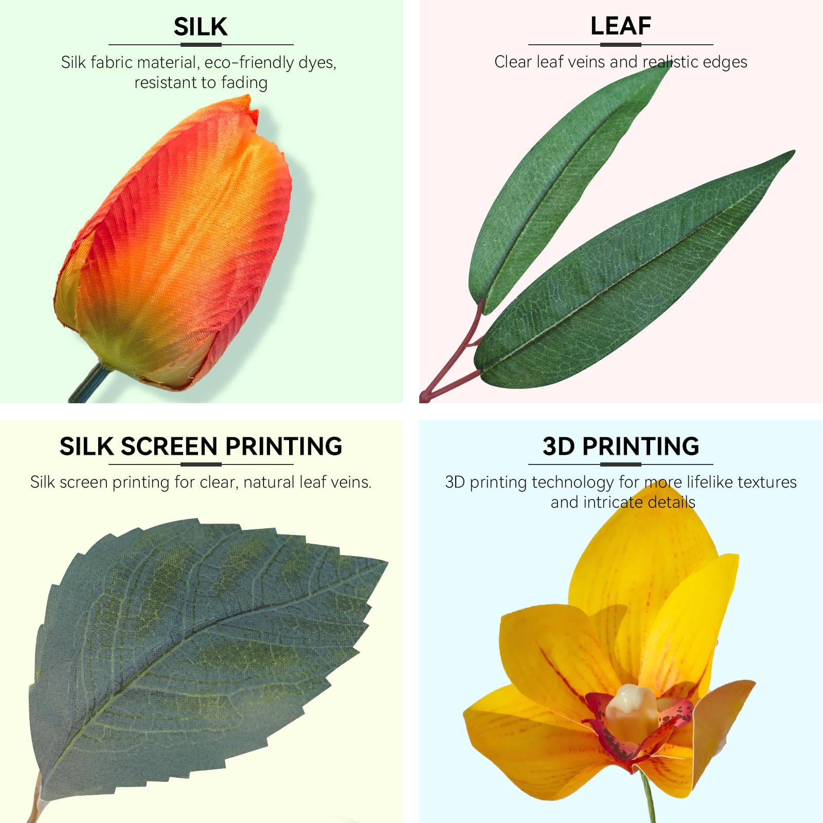 WreathQueen artificial silk flowers require minimal maintenance.