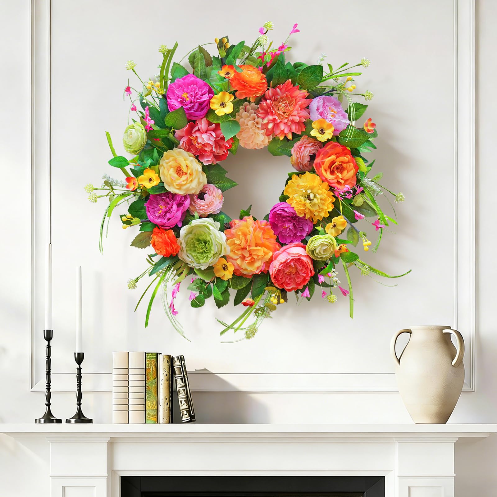 WreathQueen floral wreath ideal for weddings, celebrations, and welcoming guests.