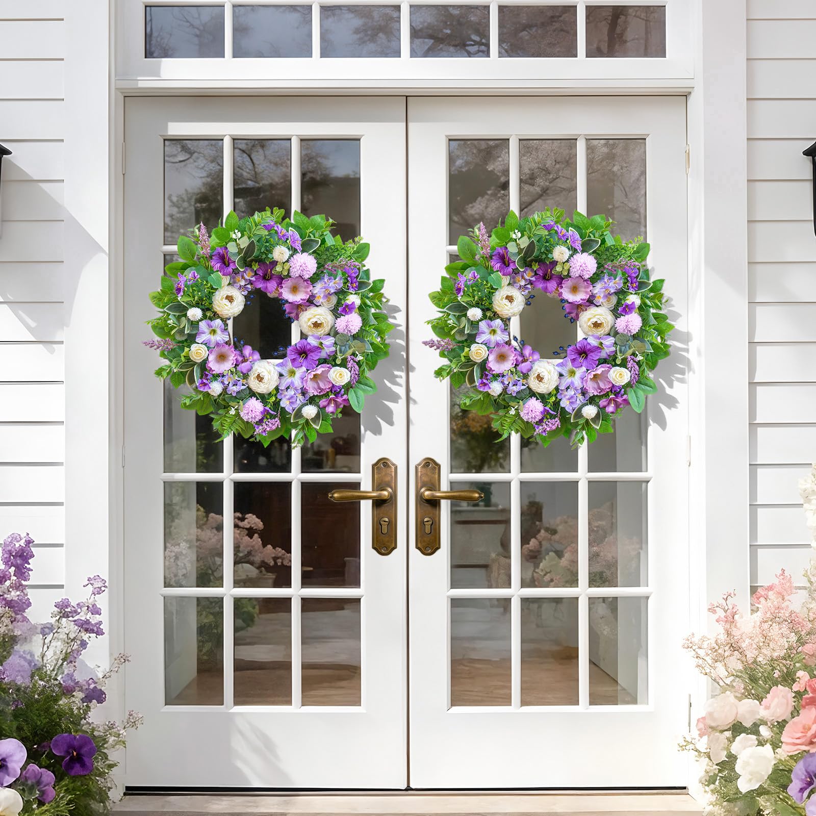WreathQueen grapevine base natural frame supports durable outdoor display