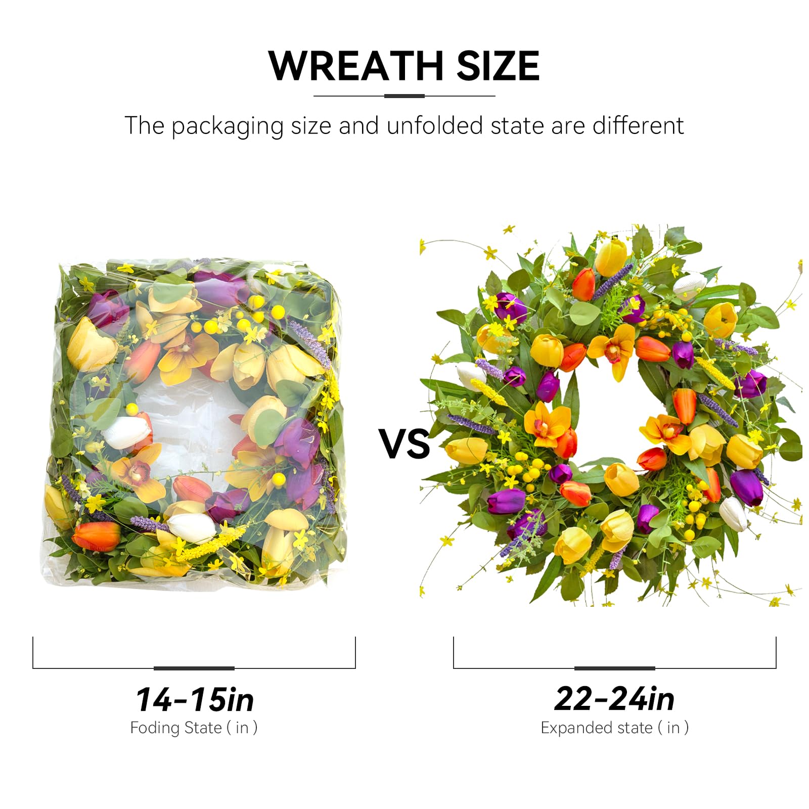 WreathQueen grapevine base provides sturdy, lightweight hanging.