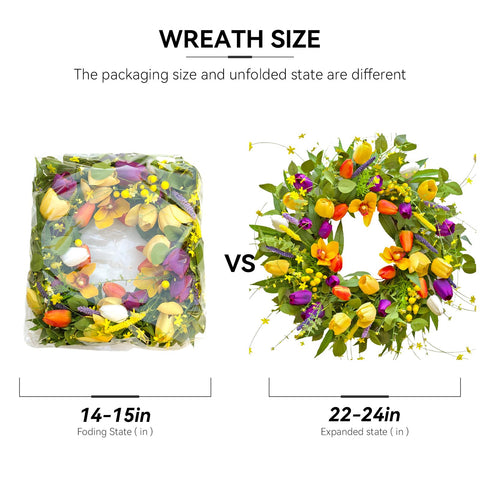 WreathQueen grapevine base provides sturdy, lightweight hanging.