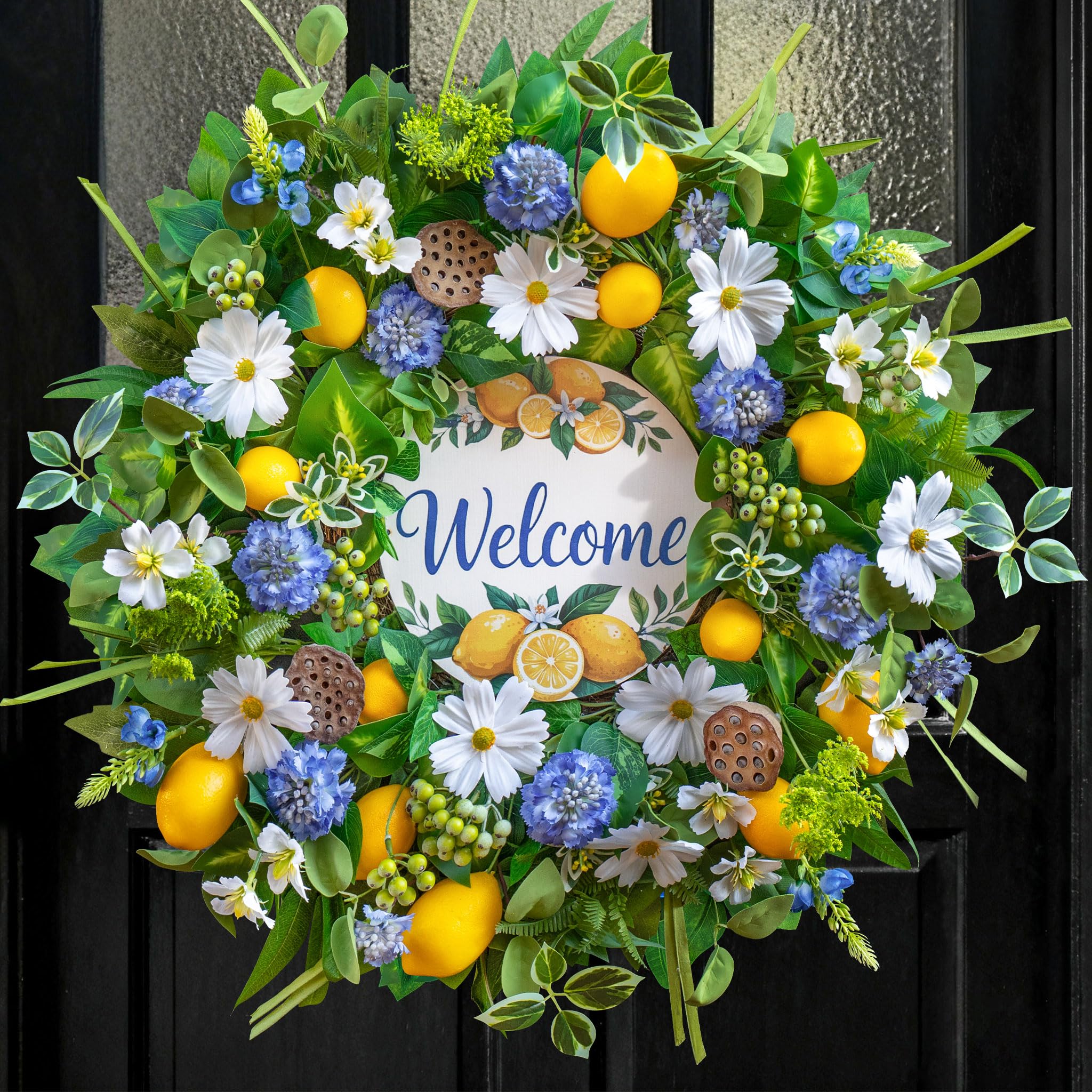 WreathQueen indoor-outdoor display suited for porches, doors, and entryways.