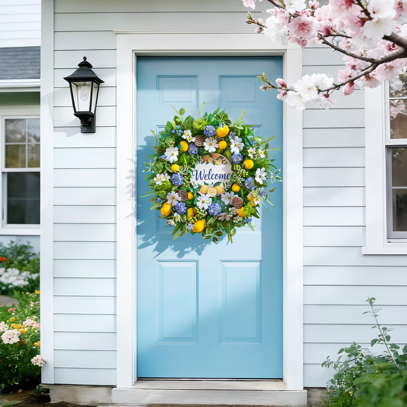 WreathQueen natural grapevine base offers rustic support for versatile display.