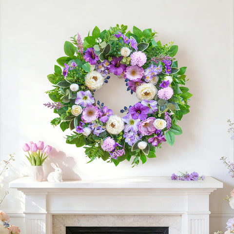 WreathQueen weatherproof wreath outdoor-ready for year-round display