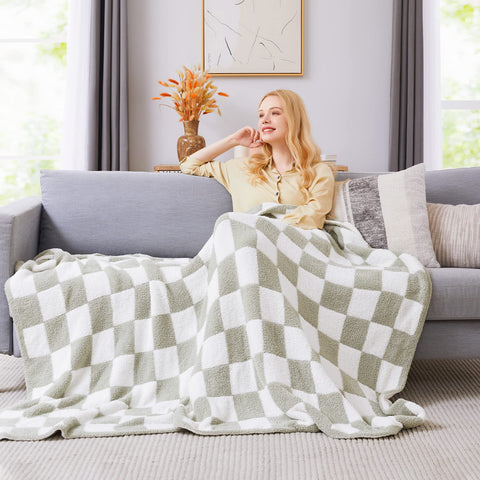 WRENSONGE throw blanket fabric close-up showing soft microfiber texture