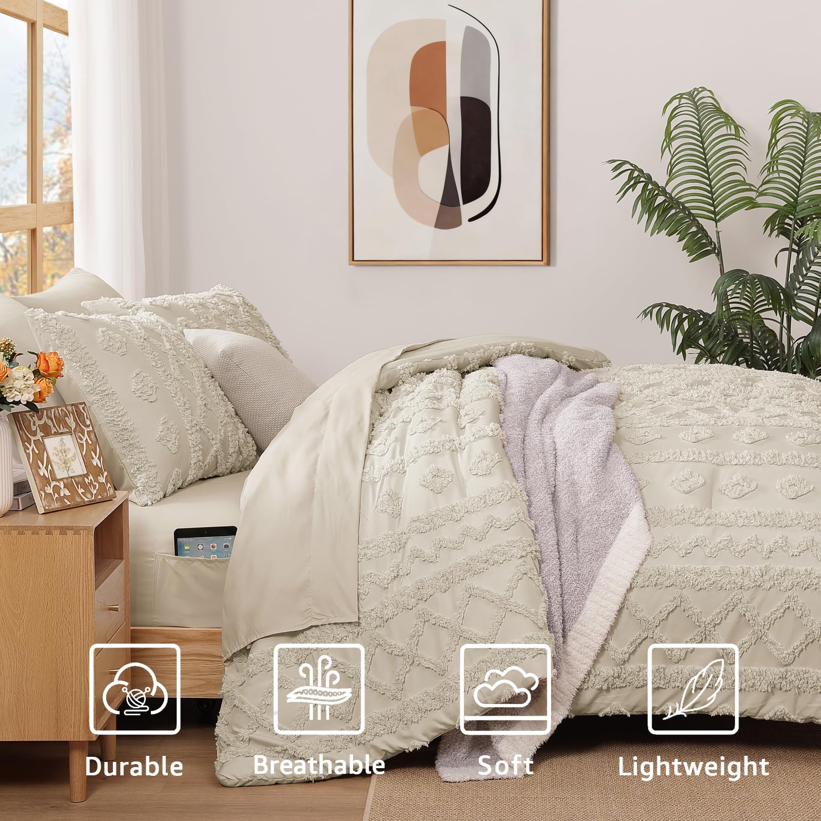 WRENSONGE 7-piece bed-in-a-bag includes all essentials for a complete setup.