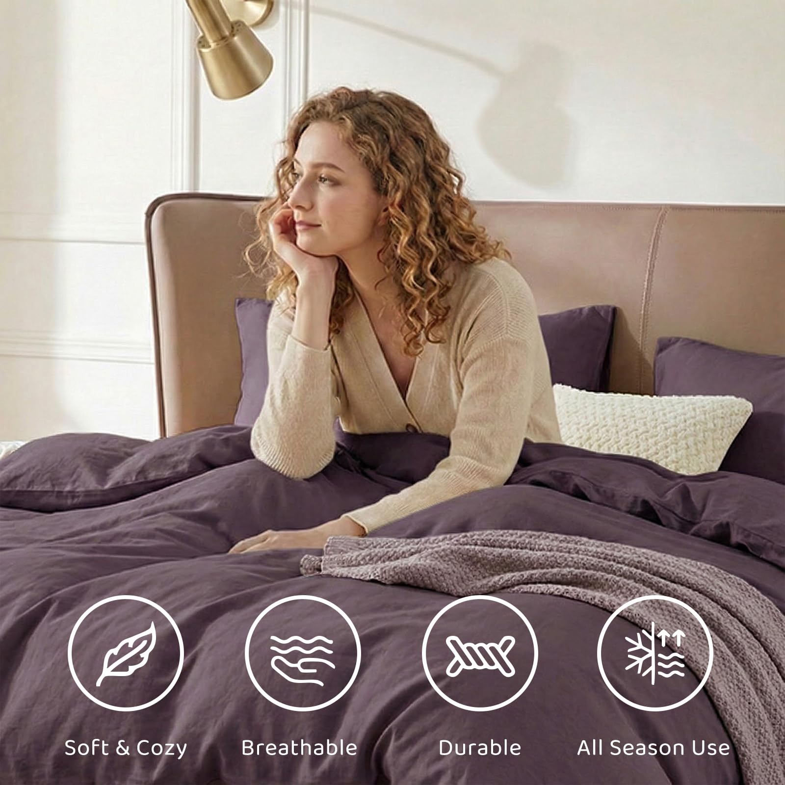 WRENSONGE pillowcases shown with crisp fabric for neat sleep setup