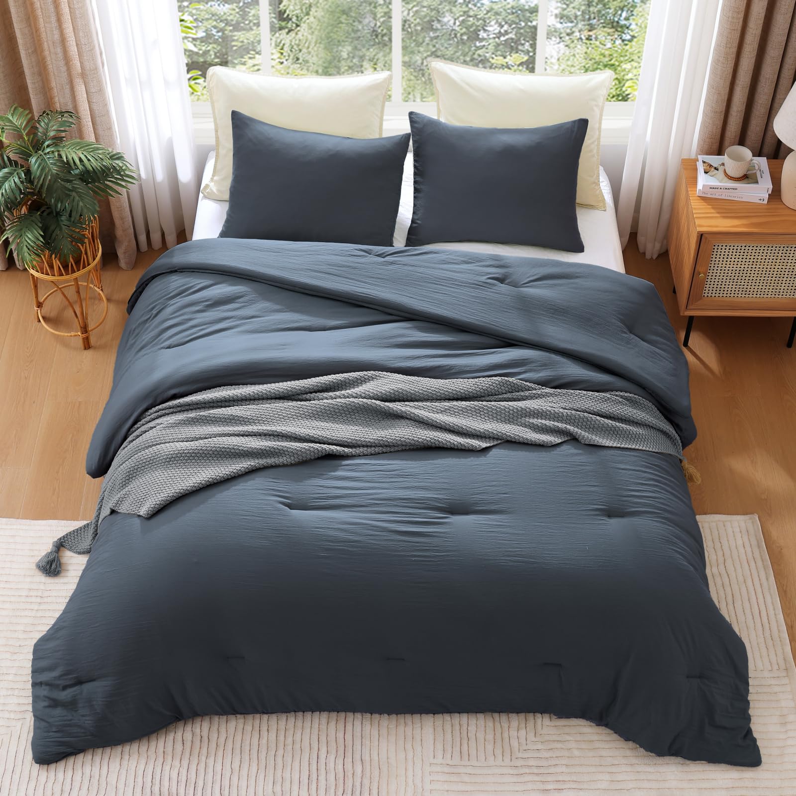 Wrensonge all season lightweight queen comforter design for year round comfort