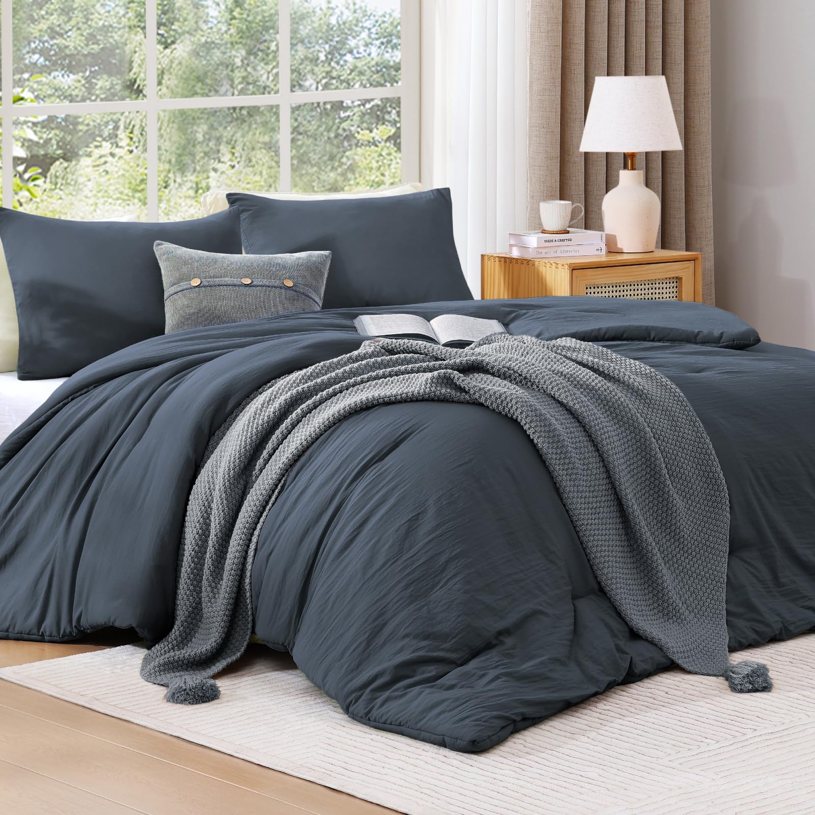 Wrensonge queen comforter set with two pillow shams for complete styling