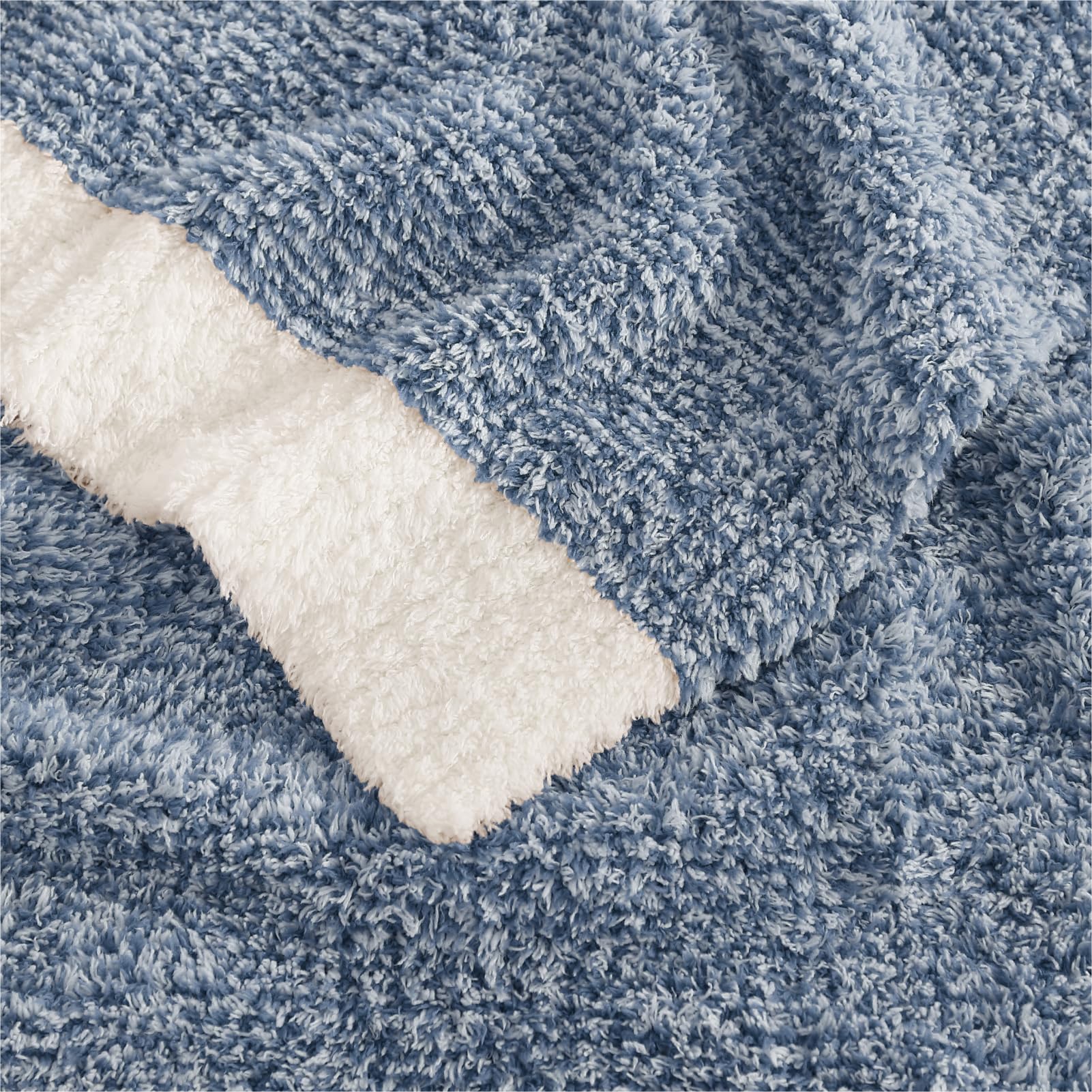 WRENSONGE throw blanket bed-side setup, soft texture for relaxing evenings.