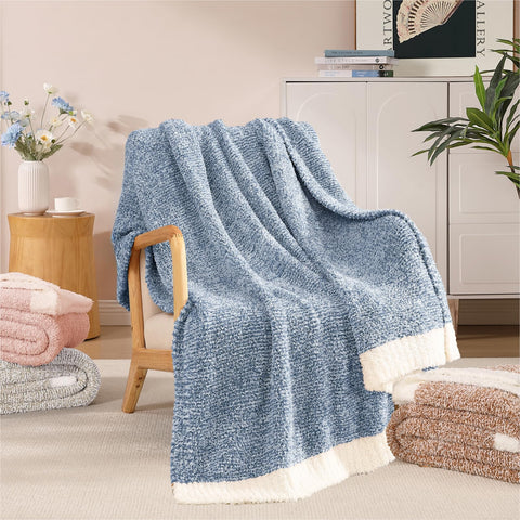 WRENSONGE throw blanket bow packaging close-up, gift-ready elegance for any occasion.