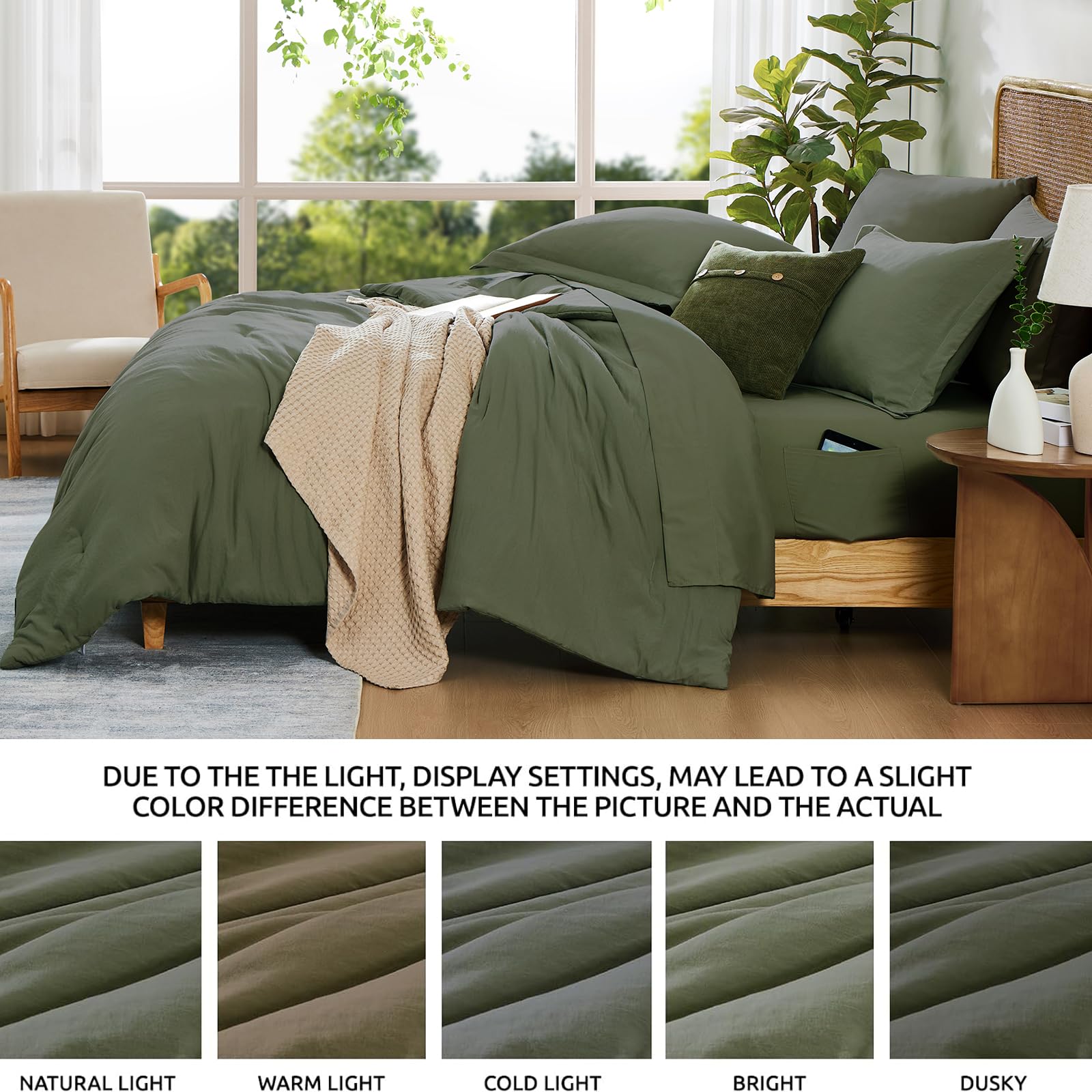 WRENSONGE two pillowcases on bed illustrate practical seven-piece set.