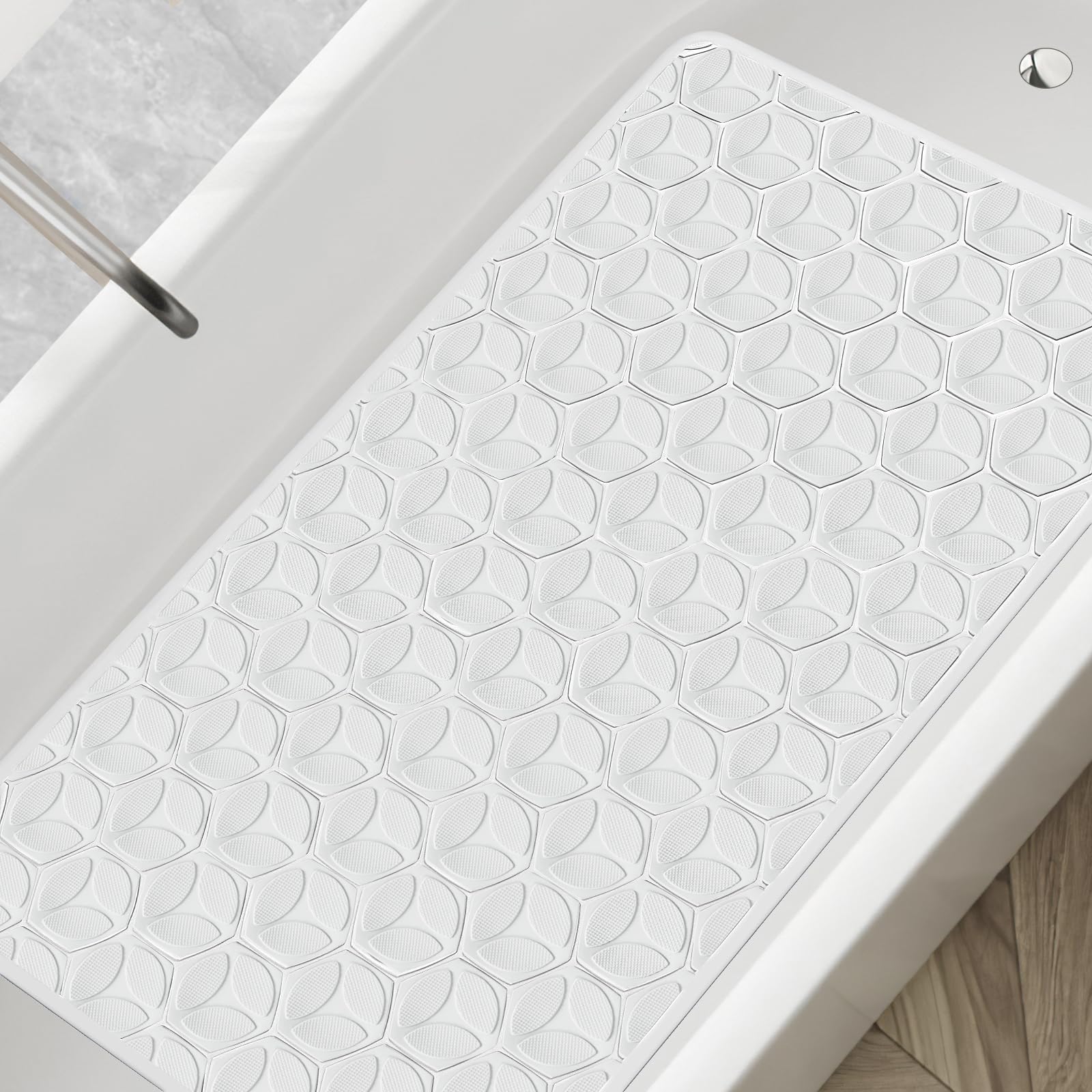 WRISIN pet-friendly bath mat keeps bathrooms safer for pets and family.