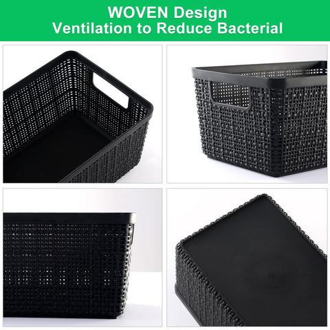 WRRLORS baskets with ventilated design and small holes for airflow in cabinets.
