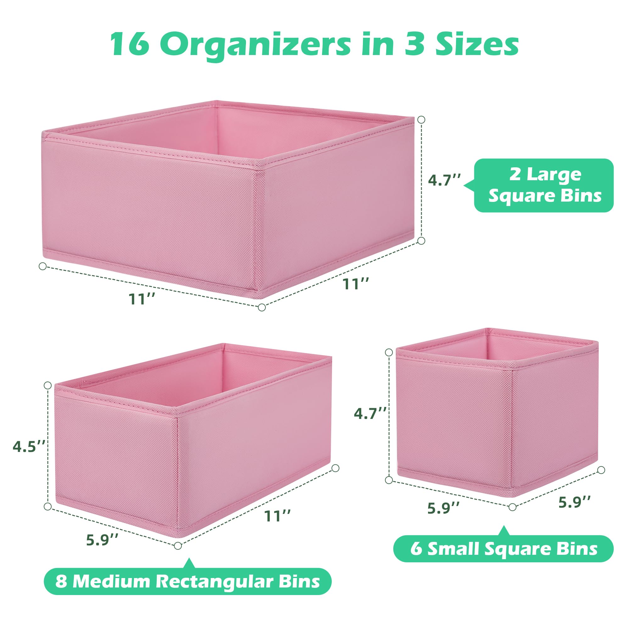 Wrrlors large boxes provide a sturdy base for easy access in drawers